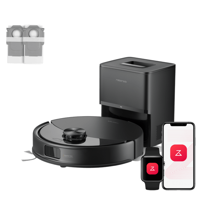 SEO. Roborock Q10 S5+ Set Saug- und Wischroboter mit Auto-Entleerungsstation mit zwei zusätzlichen Staubbeuteln - Schwarz Linkreich