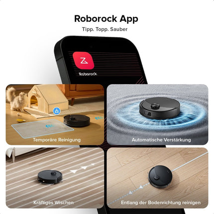 SEO. Roborock Q10 S5 Set Saug- und Wischroboter mit zusätzlichem Wischtuch*2 Stk. - Schwarz Linkreich