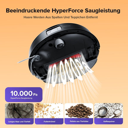 SEO. Roborock Q10 S5 Set Saug- und Wischroboter mit zusätzlichem Wischtuch*2 Stk. - Schwarz Linkreich