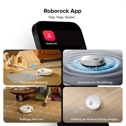 SEO. Roborock Q10 S5 Set Saug- und Wischroboter mit zusätzlichem Wischtuch*2 Stk. - Weiß Linkreich