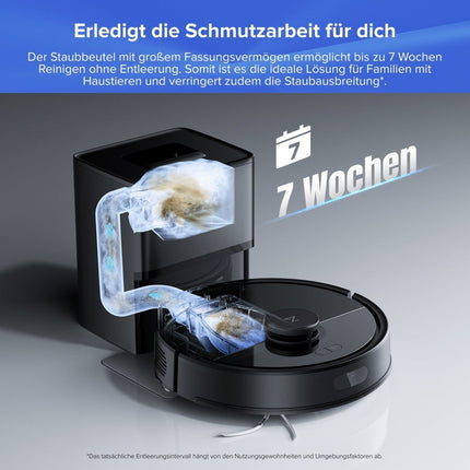 SEO. Roborock Q7 L5+ Saug- und Wischroboter mit Auto-Entleerungsstation - Schwarz Linkreich