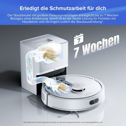SEO. Roborock Q7 L5+ Saug- und Wischroboter mit Auto-Entleerungsstation - Weiß Linkreich