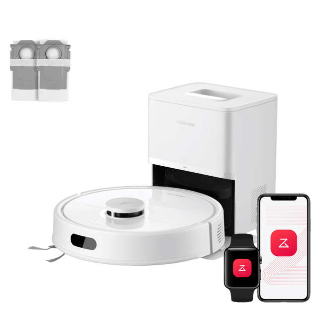 SEO. Roborock Q7 L5+ Set Saug- und Wischroboter mit Auto-Entleerungsstation mit zwei zusätzlichen Staubbeuteln - Weiß Linkreich