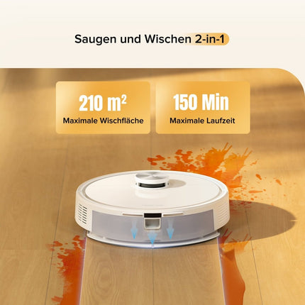 SEO. Roborock Q7 M5 Set Saug- und Wischroboter mit zusätzlichem Wischtuch*2 Stk - Weiß Linkreich