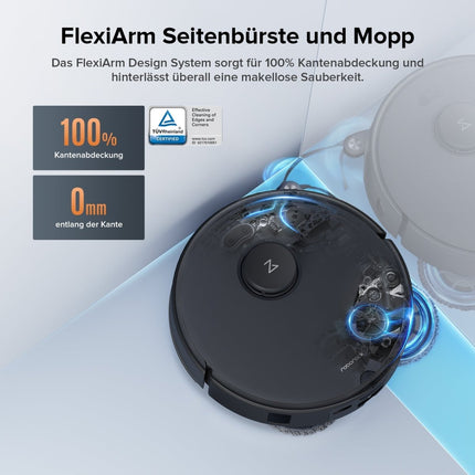 SEO. Roborock Qrevo Edge S5A Saugroboter (verbessert von Qrevo Pro) mit Multifunktions-Dockingstation 3.0 - Schwarz Linkreich
