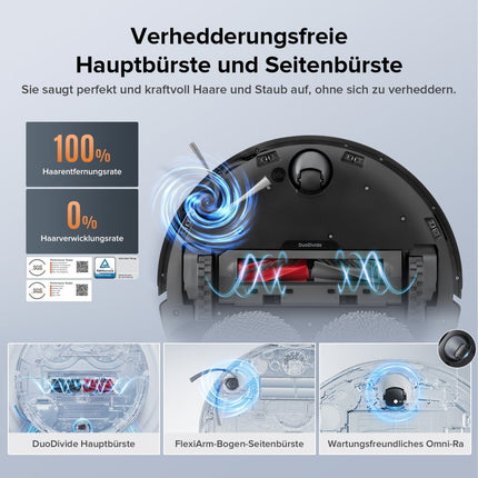 SEO. Roborock Qrevo Edge S5A Saugroboter (verbessert von Qrevo Pro) mit Multifunktions-Dockingstation 3.0 - Schwarz Linkreich