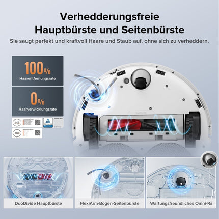 SEO. Roborock Qrevo Edge S5A Saugroboter (verbessert von Qrevo Pro) mit Multifunktions-Dockingstation 3.0 - Weiß Linkreich