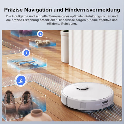 SEO. Roborock Qrevo Edge S5A Saugroboter (verbessert von Qrevo Pro) mit Multifunktions-Dockingstation 3.0 - Weiß Linkreich