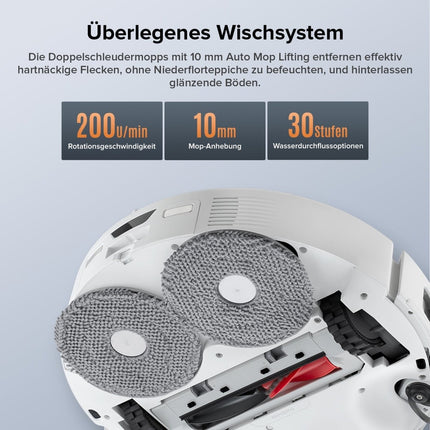 SEO. Roborock Qrevo Edge S5A Saugroboter (verbessert von Qrevo Pro) mit Multifunktions-Dockingstation 3.0 - Weiß Linkreich