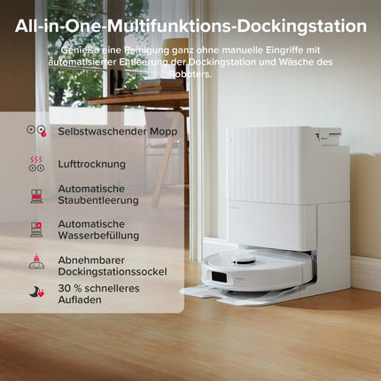SEO. Roborock QV 35A Saugroboter mit Multifunktionsdock - Weiß Linkreich