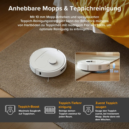 SEO. Roborock QV 35A Saugroboter mit Multifunktionsdock - Weiß Linkreich