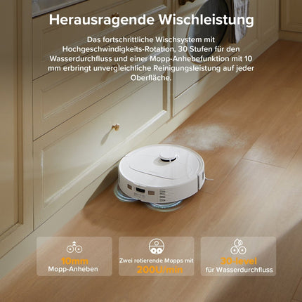 SEO. Roborock QV 35A Saugroboter Set (verbessert von Qrevo S) mit Multifunktionsdock (mit Staubsaugerbeutel*2 Stück) - Weiß Linkreich