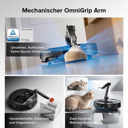 SEO. Roborock Saros Z70 Staubsaugerroboter mit mechanischem OmniGrip™ Arm - Schwarz Linkreich