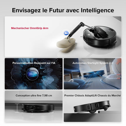 SEO. Roborock Saros Z70 Staubsaugerroboter mit mechanischem OmniGrip™ Arm - Schwarz Linkreich