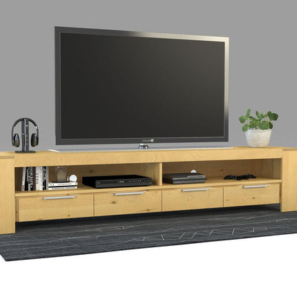 SEO. ROBOSTO TV - Sideboard/Longboard Massivholz Kommode - Natur Linkreich