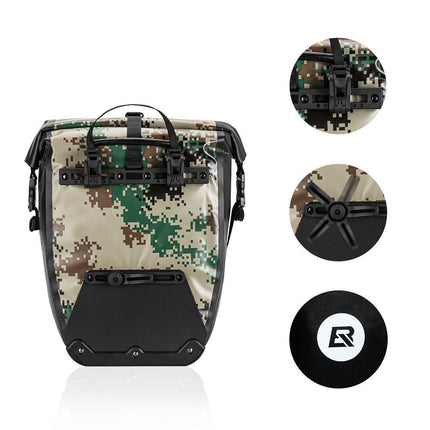 ROCKBROS 100 % wasserdichte Transporttaschen mit Netztasche 27L (Fahrradtaschen) kaufen bei Linkreich – Jetzt entdecken!