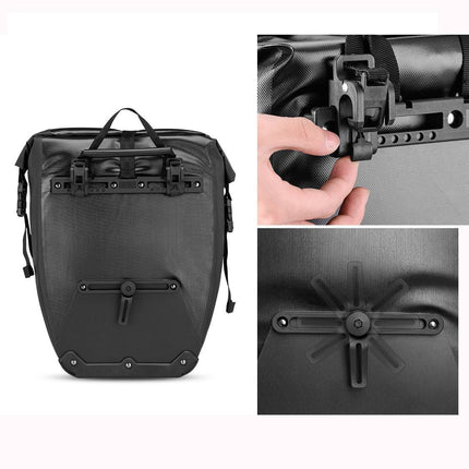 ROCKBROS 100 % wasserdichte Transporttaschen mit Netztasche 27L (Fahrradtaschen) kaufen bei Linkreich – Jetzt entdecken!