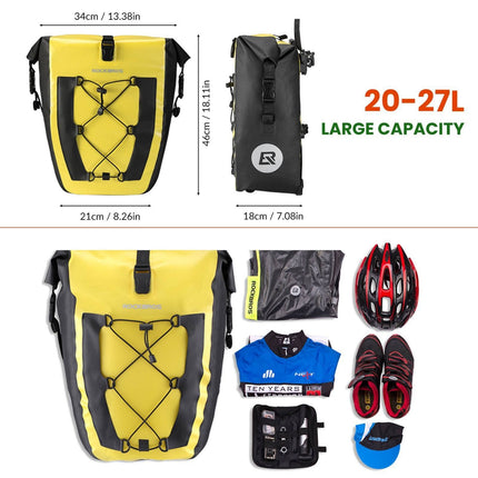 ROCKBROS 100 % wasserdichte Transporttaschen mit Netztasche 27L (Fahrradtaschen) kaufen bei Linkreich – Jetzt entdecken!