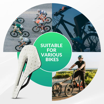 ROCKBROS 3D Druck Carbon Rennradsattel Ultraleicht Stoßdämpfender Ergonomischer (Fahrradsattel) kaufen bei Linkreich – Jetzt entdecken!