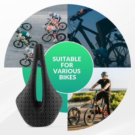 ROCKBROS 3D Druck Carbon Rennradsattel Ultraleicht Stoßdämpfender Ergonomischer (Fahrradsattel) kaufen bei Linkreich – Jetzt entdecken!