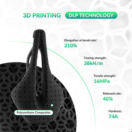 ROCKBROS 3D Druck Carbon Rennradsattel Ultraleicht Stoßdämpfender Ergonomischer (Fahrradsattel) kaufen bei Linkreich – Jetzt entdecken!