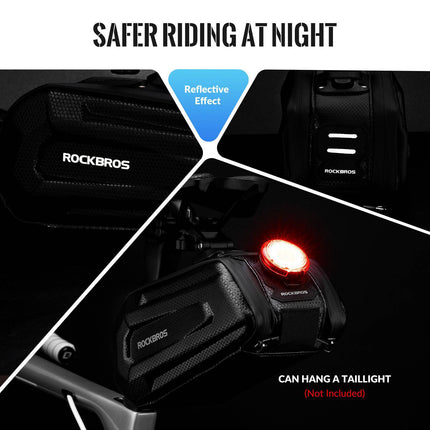 ROCKBROS 3D Hard Shell Fahrrad Satteltasche mit Schnellverschluss 1,8L (Fahrradtaschen) kaufen bei Linkreich – Jetzt entdecken!