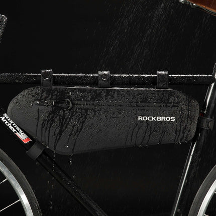 ROCKBROS 4L Wasserabweisend Rahmentasche Dreiecktasche Schwarz (Fahrradtaschen) kaufen bei Linkreich – Jetzt entdecken!