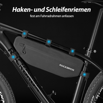 ROCKBROS 4L Wasserabweisend Rahmentasche Dreiecktasche Schwarz (Fahrradtaschen) kaufen bei Linkreich – Jetzt entdecken!
