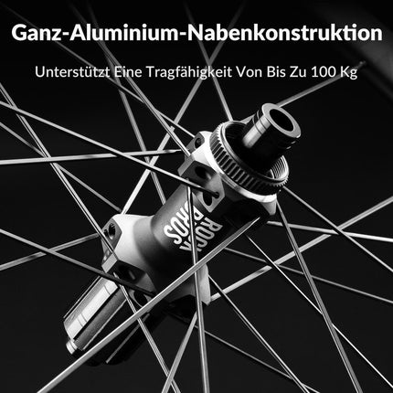 ROCKBROS 700C Carbon Laufradsatz 38mm Scheibenbremse Steckachse Laufrad Set für Rennrad (Laufradsatz) kaufen bei Linkreich – Jetzt entdecken!