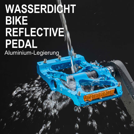 ROCKBROS Alu Fahrradpedale 9/16 Zoll mit zwei PVC Reflektoren (Fahrradpedale) kaufen bei Linkreich – Jetzt entdecken!