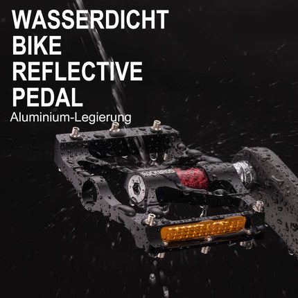 ROCKBROS Alu Fahrradpedale 9/16 Zoll mit zwei PVC Reflektoren (Fahrradpedale) kaufen bei Linkreich – Jetzt entdecken!