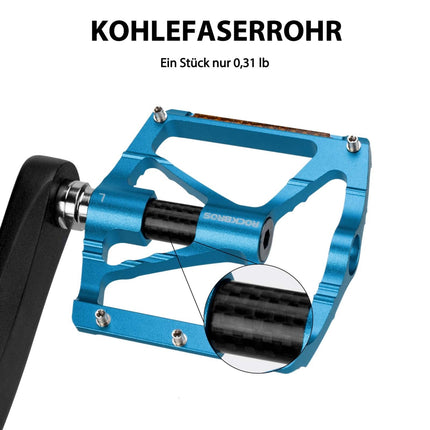 ROCKBROS Alu Fahrradpedale 9/16 Zoll mit zwei PVC Reflektoren (Fahrradpedale) kaufen bei Linkreich – Jetzt entdecken!