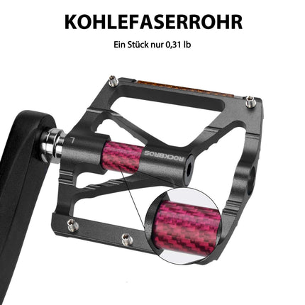 ROCKBROS Alu Fahrradpedale 9/16 Zoll mit zwei PVC Reflektoren (Fahrradpedale) kaufen bei Linkreich – Jetzt entdecken!