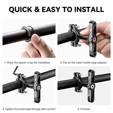 ROCKBROS Alu Universal Flaschenhalter Adapter für Fahrrad und Motorrad (Fahrrad Flaschenhalter) kaufen bei Linkreich – Jetzt entdecken!