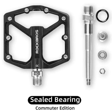 ROCKBROS Aluminium Platform Pedale 9/16 Zoll für MTB E - Bike Stadtrad (Fahrradpedale) kaufen bei Linkreich – Jetzt entdecken!