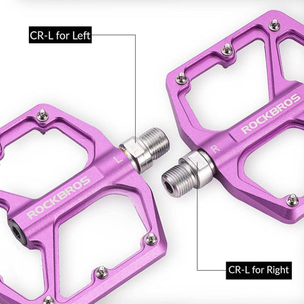 ROCKBROS Aluminium Platform Pedale 9/16 Zoll für MTB E - Bike Stadtrad (Fahrradpedale) kaufen bei Linkreich – Jetzt entdecken!