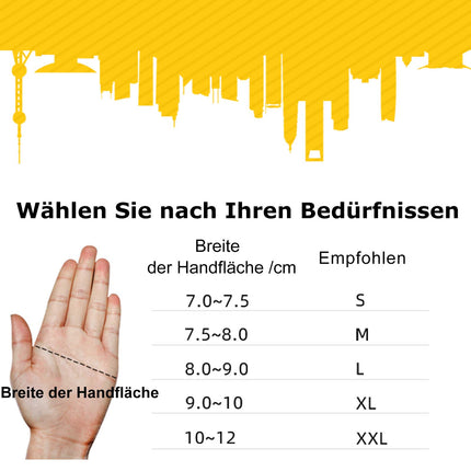 ROCKBROS Antirutsch - Reithandschuhe mit reflektierenden Halbfingern S - XXL (Fahrradhandschuhe) kaufen bei Linkreich – Jetzt entdecken!