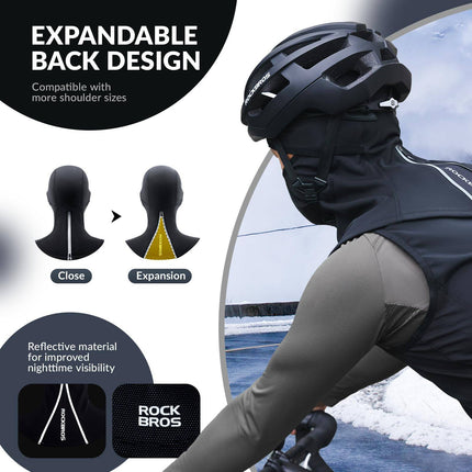 ROCKBROS Balaclava Herbst Winter Skimaske Atmungsaktiv Gesichtshaube