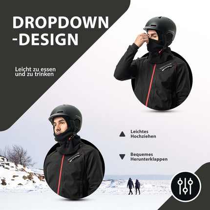 ROCKBROS Balaclava Winter Skimaske Warm Sturmmaske Unisex Einheitsgröße
