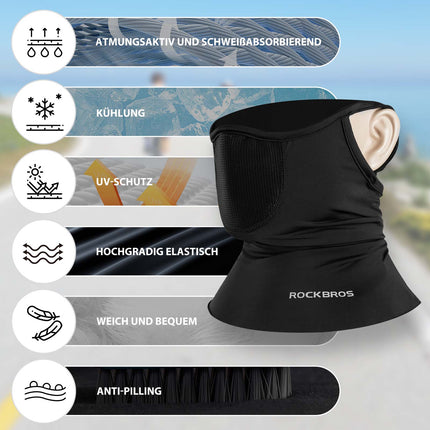 ROCKBROS Balaclavas Multifunktion Atmungsaktiv Gesichtsbedeckung Unisex