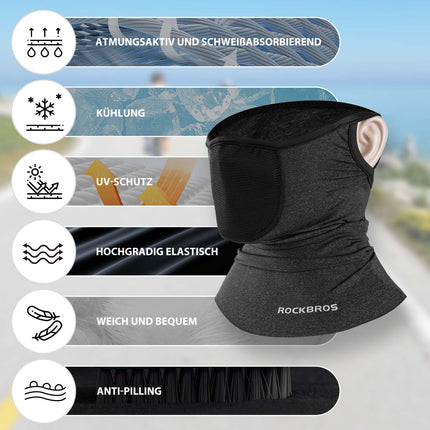 ROCKBROS Balaclavas Multifunktion Atmungsaktiv Gesichtsbedeckung Unisex (Sturmhaube & Gesichtsmaske) kaufen bei Linkreich – Jetzt entdecken!
