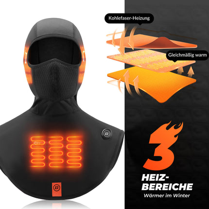 ROCKBROS Beheizte Balaclava Winter Warme Gesichtsmaske Winddicht (Sturmhaube & Gesichtsmaske) kaufen bei Linkreich – Jetzt entdecken!