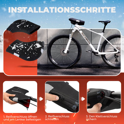 ROCKBROS Beheizte Wasserabweisend Fahrrad Lenkerstulpen - Wiederaufladbar (Lenkerstulpe) kaufen bei Linkreich – Jetzt entdecken!