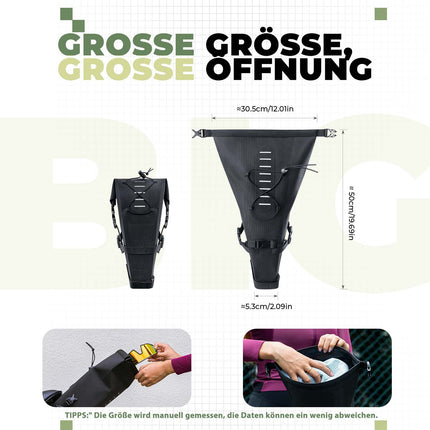 ROCKBROS Bikepacking Satteltasche 3 Liter 100% Wasserdicht TPU Gewebe (Fahrradtaschen) kaufen bei Linkreich – Jetzt entdecken!