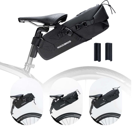 ROCKBROS Bikepacking Satteltasche 3 Liter 100% Wasserdicht TPU Gewebe (Fahrradtaschen) kaufen bei Linkreich – Jetzt entdecken!