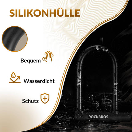 ROCKBROS Bügelschloss Fahrradschloss Hohe Sicherheit Schlösser Wasserdicht (Fahrradschloss) kaufen bei Linkreich – Jetzt entdecken!