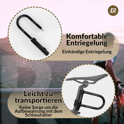 ROCKBROS Bügelschloss Fahrradschloss Hohe Sicherheit Schlösser Wasserdicht (Fahrradschloss) kaufen bei Linkreich – Jetzt entdecken!