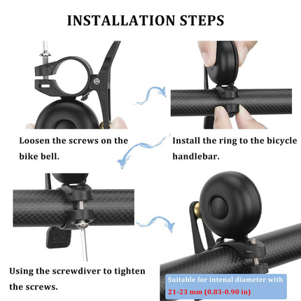 ROCKBROS Classic Brass Fahrradklingel Mini Fahrradglocken 1 - 2 Ringtone (Fahrradklingel) kaufen bei Linkreich – Jetzt entdecken!