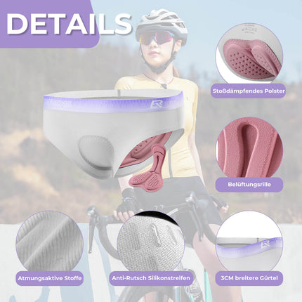 ROCKBROS Damen Radunterhose Atmungsaktive 4D Gepolsterte Radlerhose Elastisch (Fahrradhose) kaufen bei Linkreich – Jetzt entdecken!