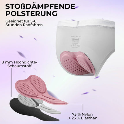 ROCKBROS Damen Radunterhose Atmungsaktive 4D Gepolsterte Radlerhose Elastisch (Fahrradhose) kaufen bei Linkreich – Jetzt entdecken!